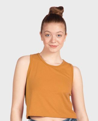 Next Level Apparel 5083 Ladies' Festival Cropped T in Antique gold