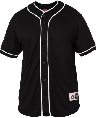Alleson Athletic 52MBBJ Diamond Jersey in Black/ white