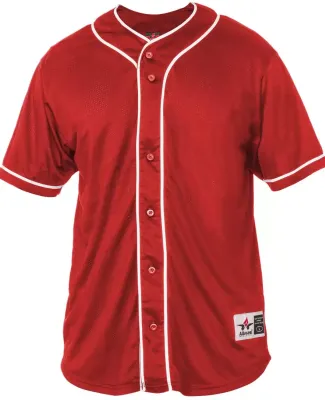 Alleson Athletic 52MBBJ Diamond Jersey in Red/ white