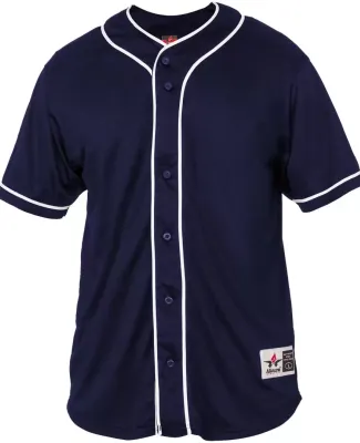 Alleson Athletic 52MBBJY Youth Diamond Jersey in Navy/ white