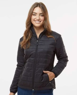 Burnside Clothing 5713 Women's Element Puffer Jack in Black