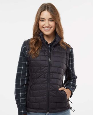 Burnside Clothing 5703 Women's Elemental Puffer Ve in Black