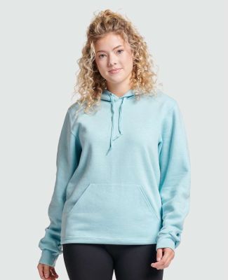 Jerzees 700MR Premium Eco Blend Ringspun Hooded Sw in Cloud heather