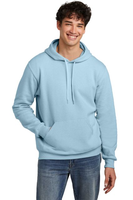Jerzees 700MR Premium Eco Blend Ringspun Hooded Sw in Cloud heather