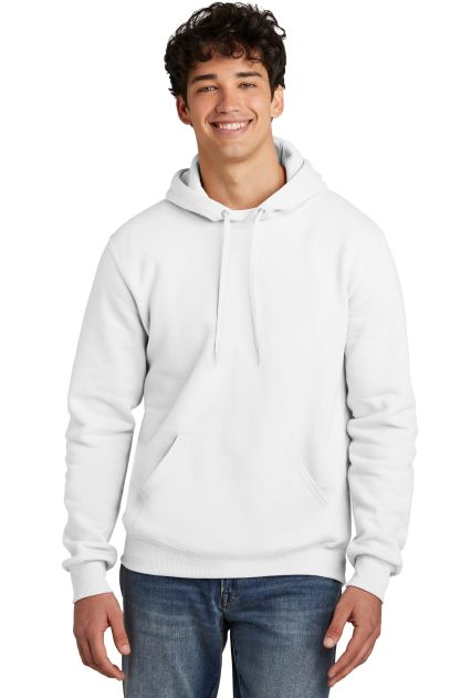 Jerzees 700MR Premium Eco Blend Ringspun Hooded Sw in White