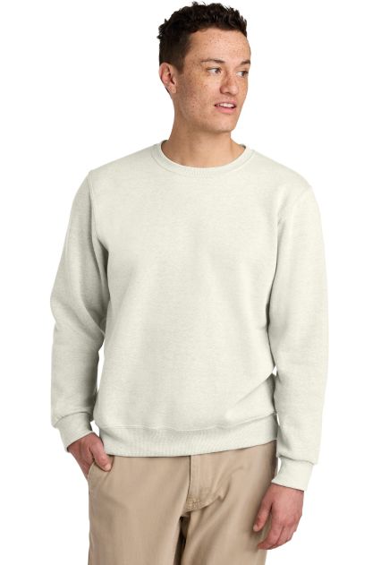 Jerzees 701MR Premium Eco Blend Ringspun Crewneck  in Sweet cream heather