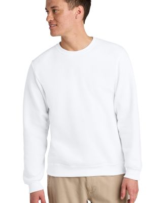 Jerzees 701MR Premium Eco Blend Ringspun Crewneck  in White