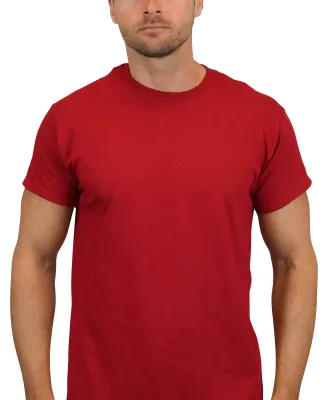 Gildan 5000 G500 Heavy Weight Cotton T-Shirt in Cardinal red