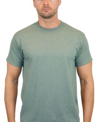 Gildan 5000 Wholesale Heavy Weight Cotton Plain T  in Hthr militry grn