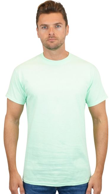 Gildan 5000 Wholesale Heavy Weight Cotton Plain T  in Mint green