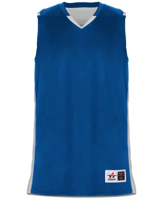 Alleson Athletic 590RSP Crossover Reversible Jerse in Royal/ white
