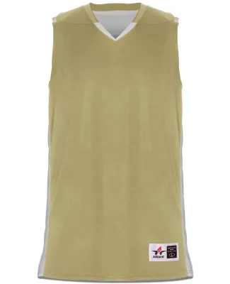 Alleson Athletic 590RSP Crossover Reversible Jerse in Vegas gold/ white