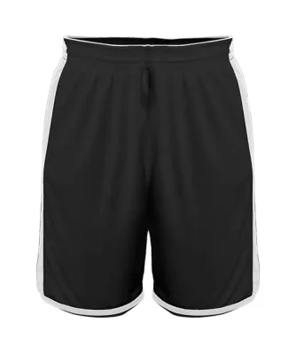 Alleson Athletic 590PSP Crossover Reversible Short in Black/ white