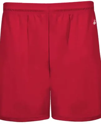 Badger Sportswear 2146 B-Core Youth 4" Pocketed Sh in Red