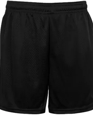 Badger Sportswear 7225 Tricot Mesh 5" Shorts in Black