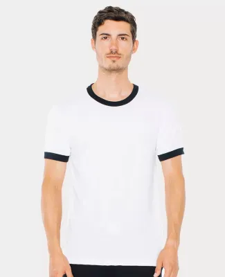 American Apparel BB410 USA-Made Unisex 50/50 Ringer Tee Catalog