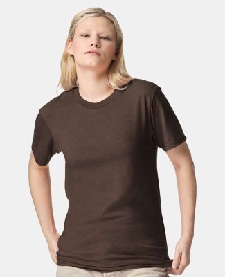 American Apparel 2001CVC Unisex CVC Tee in Heather brown