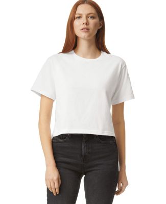 American Apparel 102 Women's Fine Jersey Boxy T-Sh in White