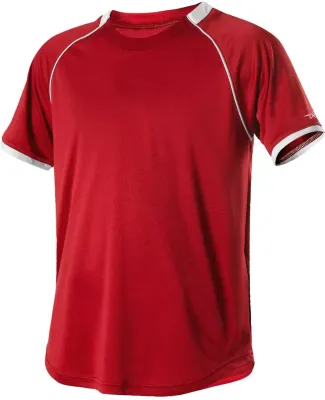 Alleson Athletic 508C1Y Youth Baseball Jersey in Red/ white