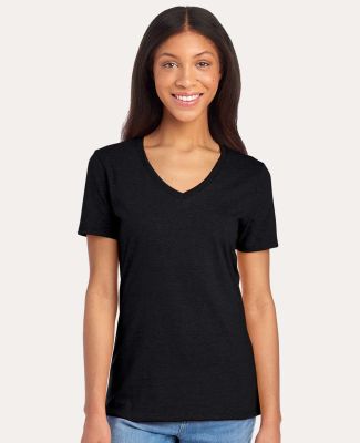 Jerzees 560WVR Women's Premium Blend V-Neck in Black ink