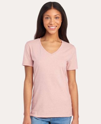 Jerzees 560WVR Women's Premium Blend V-Neck in Blush pink