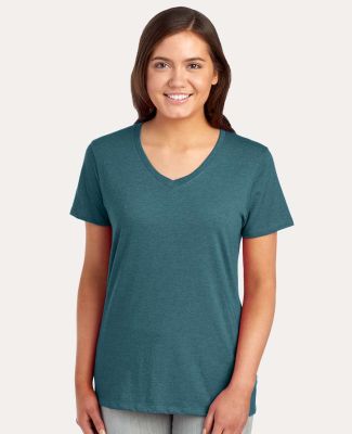 Jerzees 560WVR Women's Premium Blend V-Neck in Digital teal heather