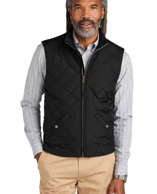 Brooks Brothers BB18602  Quilted Vest in Deepblack