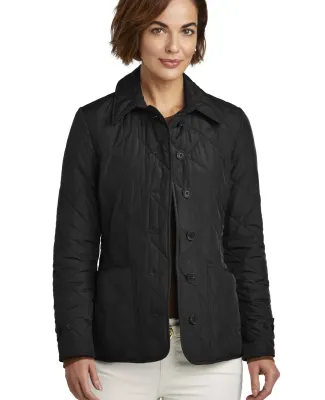Brooks Brothers BB18601  Women's Quilted Jacket in Deepblack