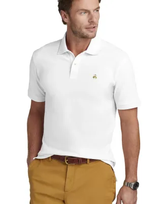 Brooks Brothers BB18200  Pima Cotton Pique Polo in White
