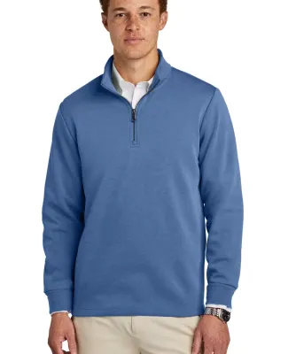 Brooks Brothers BB18206  Double-Knit 1/4-Zip in Charterblu