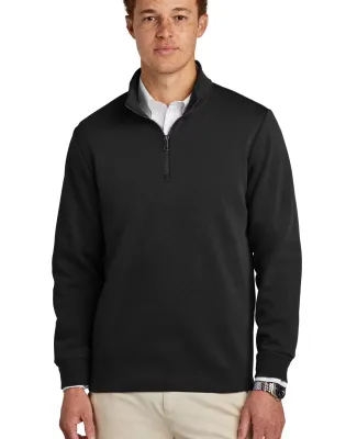 Brooks Brothers BB18206  Double-Knit 1/4-Zip in Deepblack