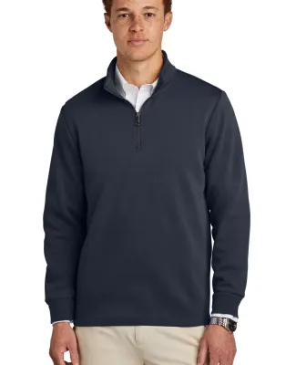Brooks Brothers BB18206  Double-Knit 1/4-Zip in Nightnavy