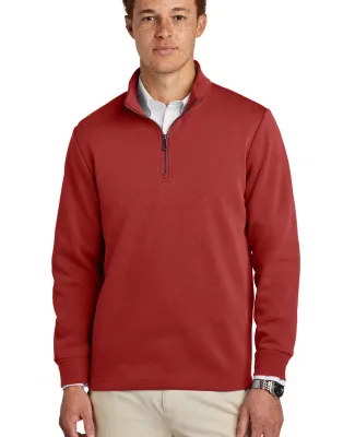 Brooks Brothers BB18206  Double-Knit 1/4-Zip in Richred