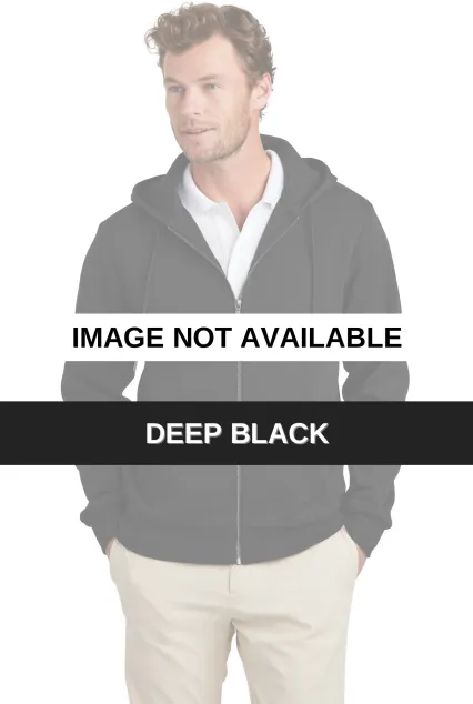 Brooks Brothers BB18208  Double-Knit Full-Zip Hood Deep Black