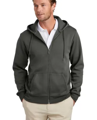 Brooks Brothers BB18208  Double-Knit Full-Zip Hood in Windsorgry