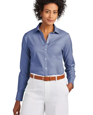 Brooks Brothers BB18001  Women's Wrinkle-Free Stre in Cobaltbl