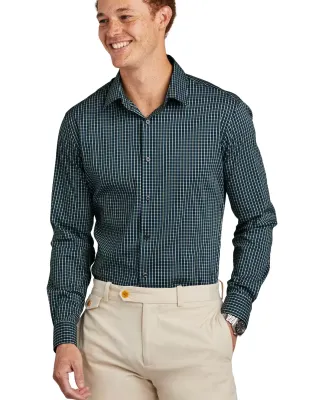 Brooks Brothers BB18006  Tech Stretch Patterned Sh in Dkpnmuchck