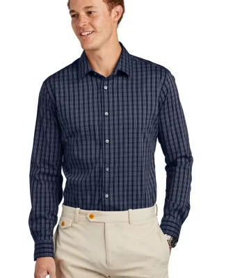 Brooks Brothers BB18006  Tech Stretch Patterned Sh in Nblr/wgdck