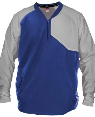 Alleson Athletic 3JLS21A Field Batters Jacket in Royal/ grey