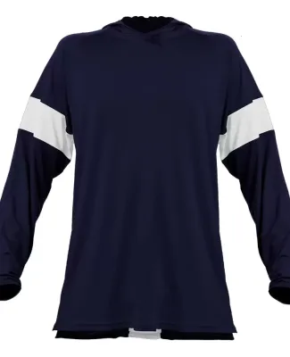 Alleson Athletic 545LSA Contender Long Sleeve Shoo in Navy/ white