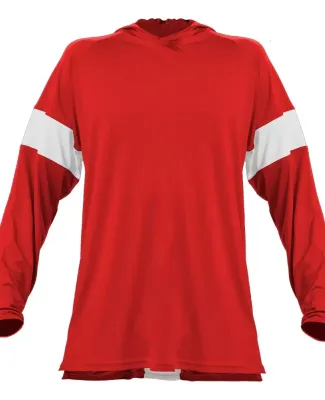 Alleson Athletic 545LSA Contender Long Sleeve Shoo in Red/ white
