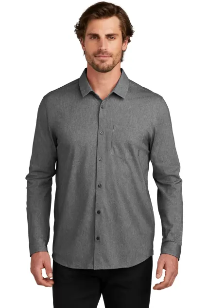 Ogio OG161 OGIO   Extend Long Sleeve Button-Up in Bktphthr