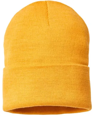 Atlantis Headwear PURE Sustainable Knit in Mustard yellow
