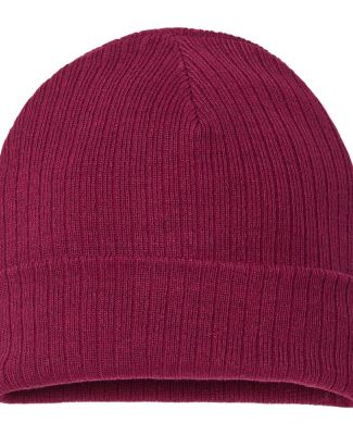 Atlantis Headwear RIO Sustainable Rib Knit in Burgundy