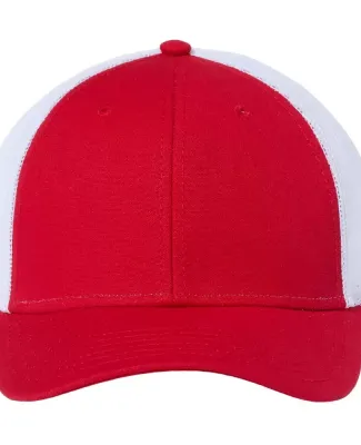 Atlantis Headwear RETH Sustainable Recy Three Truc in Red/ white