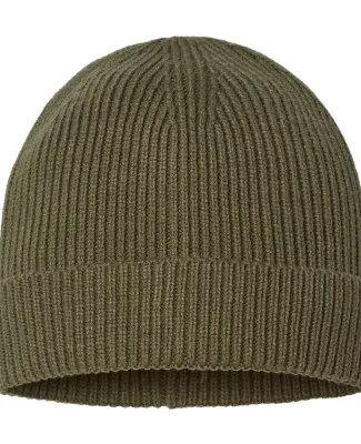 Atlantis Headwear ANDY Sustainable Fine Rib Knit in Olive