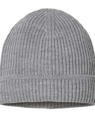 Atlantis Headwear MAPLE Sustainable Finish Edge Kn in Light grey melange