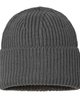 Atlantis Headwear OAK Sustainable Chunky Rib Knit in Dark grey