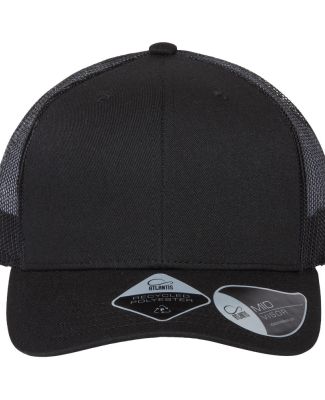 Atlantis Headwear BRYCE Sustainable Trucker Cap in Black/ black