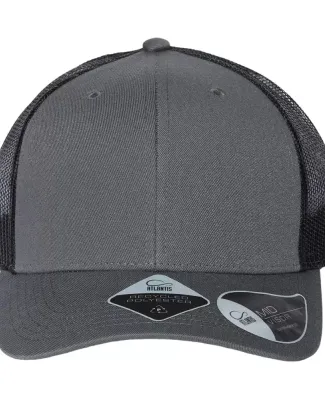 Atlantis Headwear BRYCE Sustainable Trucker Cap in Dark grey/ black